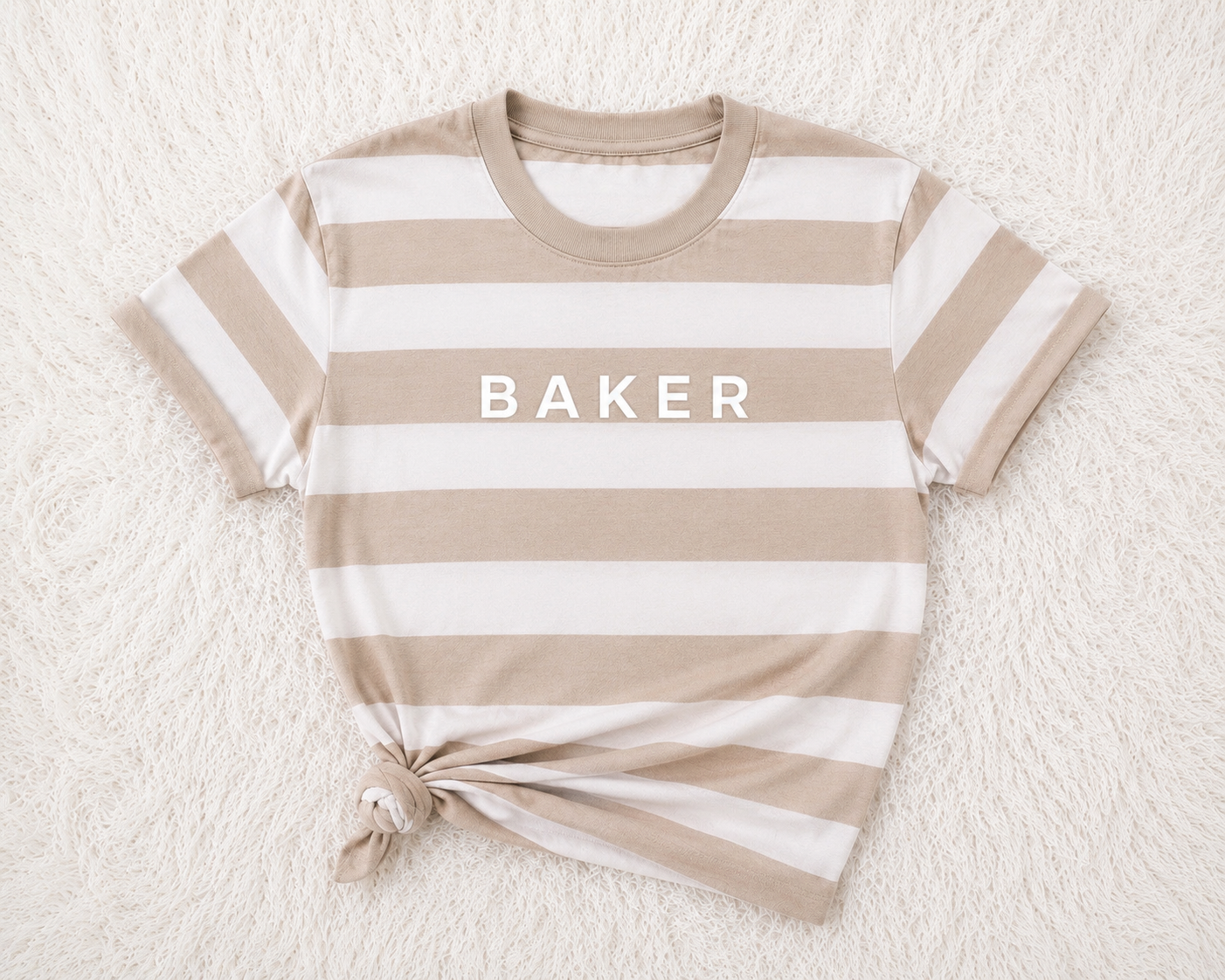 BAKER TAN STRIPED TEE